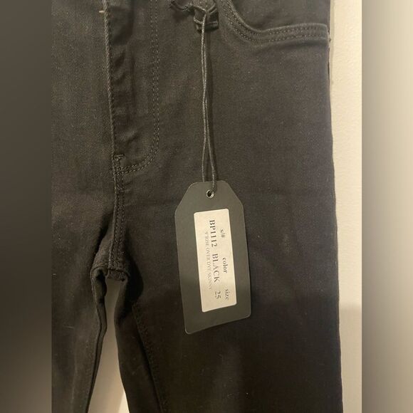 NWT Just Black Denim 9" Rise Over Dye Skinny Jeans Black Made In USA BP1112 - Picture 9 of 16